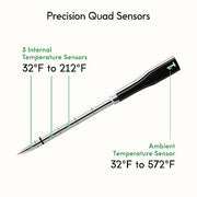 CHEF iQ Smart Wireless Meat Thermometer with 2 Ultra-Thin Probes, Unlimited Range Bluetooth Meat Thermometer, Digital Food Thermometer for Remote Monitoring of BBQ Grill, Oven - Grill Parts America