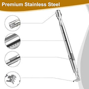Derurizy Adjustable Universal Grill Burner Tube Kit Extends from 14" to 19" BBQ Replacement Gas Grill Parts for Nexgrill, Brinkmann, Dyna-Glo and Others, 5 Pack - Grill Parts America
