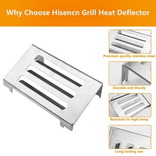 Hisencn 67060 Grill Heat Deflector for Weber Spirit II 200 and 300 Series, Spirit II E210, E220, E310, S210/220, S310/320 with Front Control, Stainless Steel Weber Spirit II Grill Parts - Grill Parts America