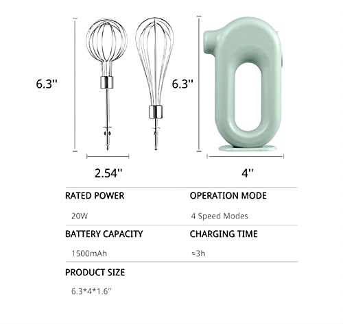 Lexivia LEXIVIA MINI Household Cordless Electric Hand Mixer | USB Rechargeable ...