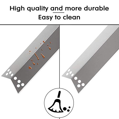 Hisencn Gas Grill Repair for Kenmore 122.16134 122.16134110 Nexgrill 720-0719BL 720-0773, 720-0783 Tera Gear 1010007A Grill Straight Burner Pipe Tubes Heat Tents Heat Plate Shield Replacement Parts - Grill Parts America