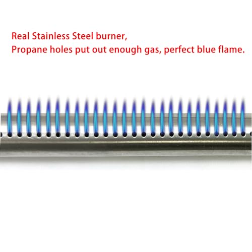 Direct Store Parts DA120 18" Stainless Steel Grill Burners for Weber 69785, for Weber Spirit I & II 200 Series Spirit E-210 E-220 Spirit S-210, S-220 Gas Grills with Up Front Control Tube Pipe - Grill Parts America