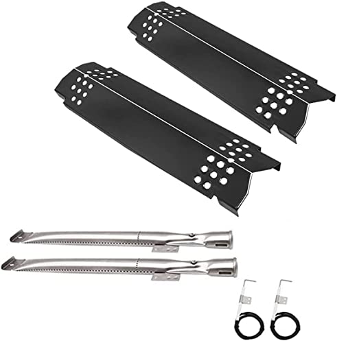 SafBbcue Heat Plates Flame Tamers for Nexgrill 720-0864 720-0864M Grills, for Home Depot Nexgrill 2 Burner Grill Heat Plate Grill Bunrners (Porcelain Steel) - Grill Parts America