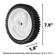 532403111 Front Drive Wheels Fit for Craftsman Mower - 194231X427 Front Drive Tires Wheel Fit for Craftsman & HU Front Wheel Drive Self Propelled Lawn Mower Tractor, 2 Pack, White - Grill Parts America