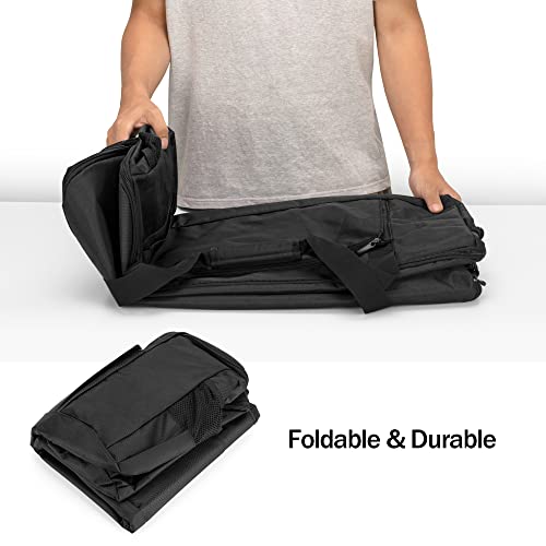 SAMDEW Outdoor Grill Cover Compatible with Weber Q1000 Q1200 Propane Gas Grill, Portable Grill Carry Bag Compatible with Weber Q1400 Electric Grill, for Camping & Barbecue, Bag Only (Patented Design) - Grill Parts America