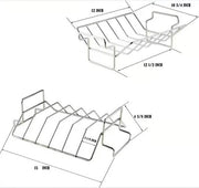 VBOYL U Shape rib racks for smoker stainless steel - Grill Parts America