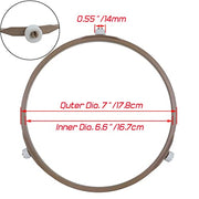 LoveDeal Microwave Turntable Ring 7 Inch, Small Microwave Oven Turntable Plate Roller Support Wheel Ring, Replacement Inner Ring, Rotating Tray Support Holder, Roller Height 0.55"/14MM (2PCS, Brown) - Grill Parts America
