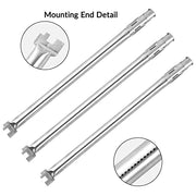 SHINESTAR 62752 Grill Burner Replacement for Weber Genesis E-310, Genesis 300 Series (with Front Control), Durable Stainless Steel, 19.5-Inch Long - Grill Parts America