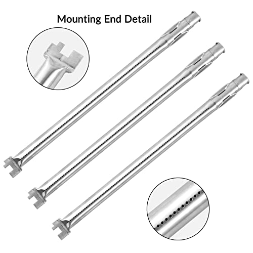 SHINESTAR 62752 Grill Burner Replacement for Weber Genesis E-310, Genesis 300 Series (with Front Control), Durable Stainless Steel, 19.5-Inch Long - Grill Parts America