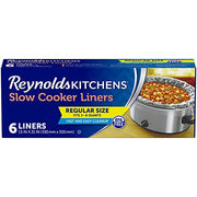 Reynolds Kitchens Slow Cooker Liners, Regular (Fits 3-8 Quarts), 6 Count - Kitchen Parts America