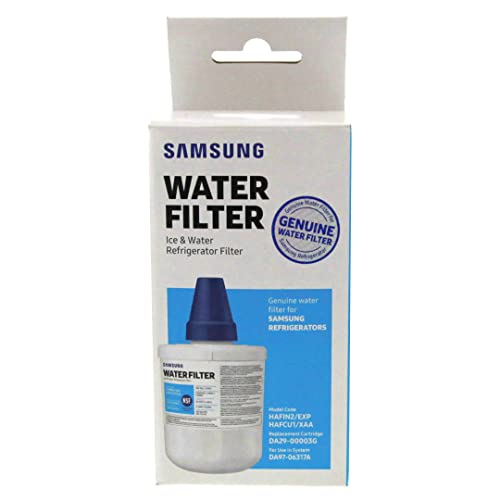 SAMSUNG Genuine Filter for Refrigerator Water and Ice, Carbon Block Filtration for Clean, Clear Drinking Water, 6-Month Life, DA29-00003G, 1 Pack - Grill Parts America