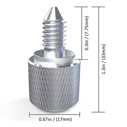 Mixer Thumb Screw Replacement Part, YISH Aluminum Attachment Knob for KitchenAid Bowl-Lift Stand Mixer & Tilt-Head Stand Mixer, Bright Silver - Kitchen Parts America