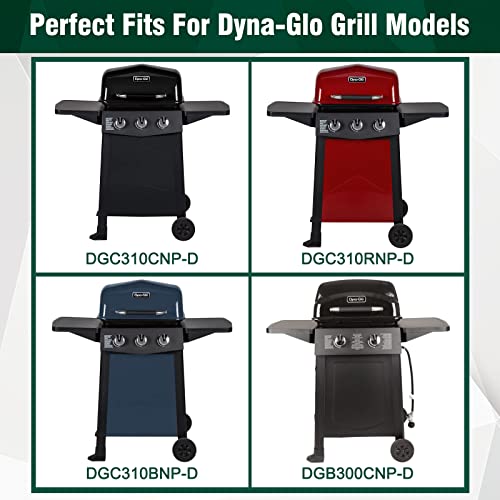 Criditpid Grill Replacement Parts for Dyna-Glo 3-Burner DGC310CNP-D, DGC310RNP-D, DGC310BNP-D Grill Models. Grill Heat Plate, Heat Shields, Burner Cover for Dyna-Glo DGC310CNP-D. - Grill Parts America
