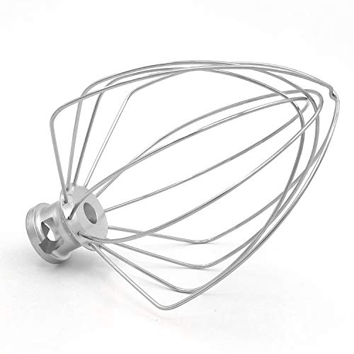 KN256WW 6 QT Wire Whip Stainless Steel for KitchenAid Stand Mixer Accessory Replacement, Egg Cream Stirrer, Cakes Mayonnaise Whisk - Kitchen Parts America