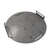 Flat top Griddle Grate for UDS Barrell Drum Smokers Grill Plate also fits for Weber Smokey Mountain WSM and Kettle Thick Steel with handles (25.5 (for 26.5 in. Kettle)) - Grill Parts America