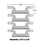 Hisencn Parts Kit Replacement Fits for Brinkmann 5 Burner 810-8501-S, 810-8502-S Gas Grill Models, Grill Burners, Heat Plates, Crossover Tubes - Grill Parts America