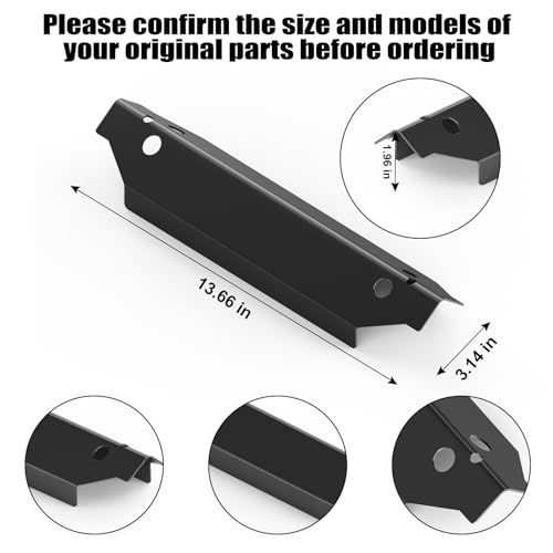 Barbqtime Grill Heat Plates Replacement Parts for Dyna-Glo 3 Burner Gas Grill, Porcelain Steel Heat Tents for Dyna-Glo DGC310CNP-D, DGC310RNP-D, DGC310BNP-D Grill Models, 3 Pack - Grill Parts America