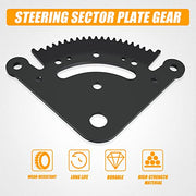 Wztepeng Steering Sector Gear Pinion Gear Repair Kit 19 Teeth Compatible with John Deere 102 105 115 125 D100 D105 D110 D120 LA100 LA105 LA110 LA120 LA145 etc. Riding Mower GX20053 GX20054 GX21924BLE - Grill Parts America