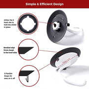 KneadAce Dough Hook Shield For Kitchen Aid - Prevents Your Dough from Climbing Up and Clogging Up Your Mixer – Mess Free Mixer Accessory Compatible With KitchenAid C Shape Dough Hooks (Dark Grey) - Kitchen Parts America
