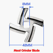 MDYNI 4 Pieces Meat Grinder Blade Spare Parts Stainless Steel Meat Chopper Replacement Meat Grinder Accessories for Grinders Mincers - Kitchen Parts America