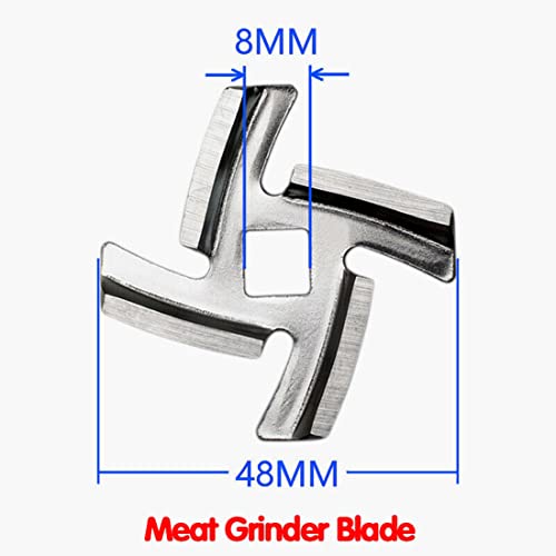 MDYNI 4 Pieces Meat Grinder Blade Spare Parts Stainless Steel Meat Chopper Replacement Meat Grinder Accessories for Grinders Mincers - Kitchen Parts America