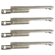 GRILLJOB 4 Pack 15 13/16“ Heavy Duty Cast Stainless Steel 304 BBQ Grill Burners for Cal Flame, Grill Replacement Parts for NEXGRILL, Jenn AIR Aussie Blaze Bull Beefeater Thermos Turbo - Grill Parts America