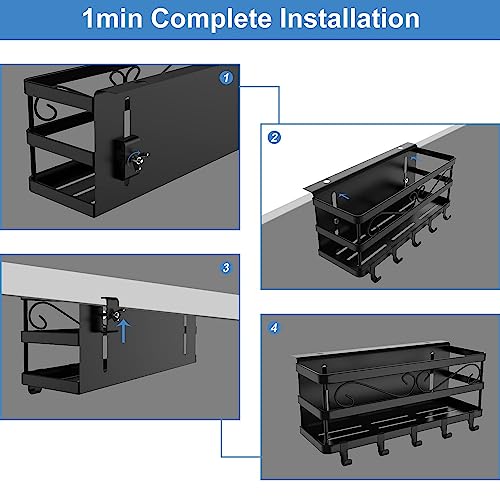 Grill Caddy | GDNEASE Blackstone Grilling Accessories | Removable BBQ Caddy for 28"/36" Blackstone Spatula Tool Holder | Blackstone Caddy for Griddle | Griddle Caddy Tool-Free & Easy to Install - Grill Parts America