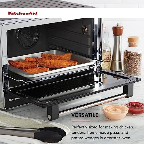 KitchenAid Countertop Oven Crisper Pan, 12.3 x 10 Inch, Silver - Grill Parts America