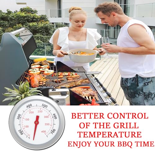 67088 67731 Grill Thermometer for Weber Genesis 300, Genesis II & Summit Series Grills, Genesis E/S 310 330 Temperature Gauge, Center Mount, 2-3/8” Diameter, Thermostat Replacement for Weber - Grill Parts America