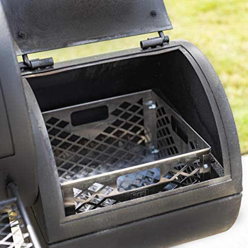 Oklahoma Joe's 5279338P04 Stainless Steel Offset Smoker Charcoal Firebox Basket, Silver - Grill Parts America