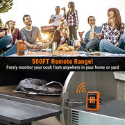 ThermoPro TP20 Wireless Meat Thermometer with Dual Meat Probe, Digital Cooking Food Meat Thermometer Wireless for Smoker BBQ Grill Thermometer - Grill Parts America