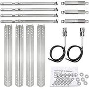 Utheer Grill Parts for Charbroil Performance 475 4 Burner 463347017, 463361017, 463673017, 463342119, 463376018P2 Gas Grills, Included Burner Tube, Heat Plate Shield, Adjustable Crossover Tubes - Grill Parts America