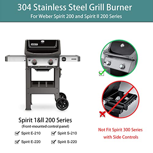 Burly grill Replacement for Weber Spirit Grill Parts Weber Spirit I & II 200 Series, Spirit E210, S210, E220, S220, 7635 15.3”304 Stainless Steel Heat Shields Plate Flavor Bars, 3 Pack - Grill Parts America