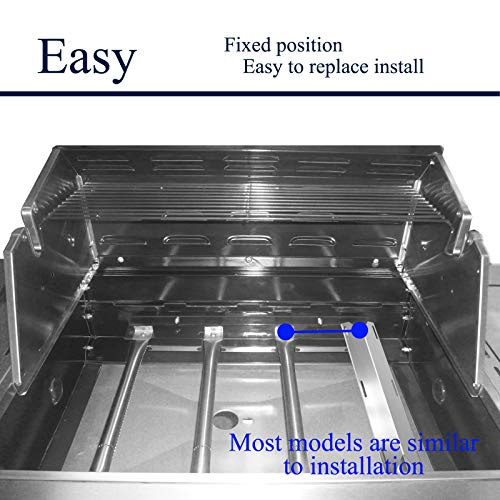 Folocy BBQ Gas Grill Replacement Parts, Stainless Steel Heat Plate Shield Heat Tent Burner Cover Kit for Jenn-Air 720-0062, Members Mark 720-0586A, Nexgrill 720-0063, Costco Kirland, 17 3/4" X 6 3/8" - Grill Parts America