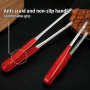 Jrsoul He 4Pcs Stainless Steel Kitchen Tongs Grill Tongs (11.5in) - Grill Parts America