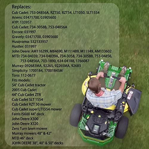 lawn mower Deck Wheel kit Set of 4 Replacement 753-04856A Fits Cub Cadet, Husqvarna, JD, MTD & More 38", 40", 42", 44", 46", 48" & 50" decks - Grill Parts America