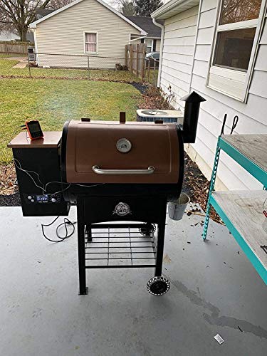 SafBbcue Grill Smoke Stack Compatible with Pit Boss, Traeger, Camp Chef and Other Pellet Smokers Grills Chimney | Porcelain Steel - Grill Parts America