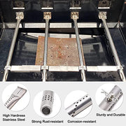 Grill Replacement Parts for Charbroil 463347017 463361017 463277017 463673017 463376217 463342119 463376018P2 Gas Grill, Stainless Steel Heat Plate Tend Crossover Tubes Grill Burner for Charbroil - Grill Parts America