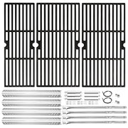 Hisencn Grill Replacement Parts for Charbroil Performance 475 4 Burner 463347017 463377319 463376017 463335517 463342119 463347418, G470-5200-W1 Burner, G470-0004-W1A Heat Plates and Cooking Grates - Grill Parts America