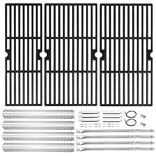 Hisencn Grill Replacement Parts for Charbroil Performance 475 4 Burner 463347017 463377319 463376017 463335517 463342119 463347418, G470-5200-W1 Burner, G470-0004-W1A Heat Plates and Cooking Grates - Grill Parts America