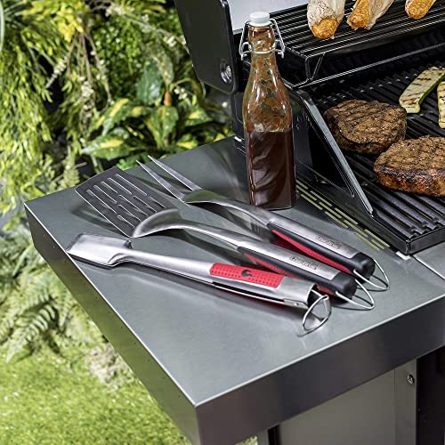 Char-Broil 140 767 - Comfort Grip 3 Piece Toolset, Stainless Steel,45 x 16 x 3 cm - Grill Parts America