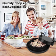 Chicken Shredder, Alternative to Bear Claws Meat Shredder, Meat Shredding Tool with Handles and Non-Skid Base Suitable for Pulled Pork, Beef and Chicken (Gray) - Grill Parts America