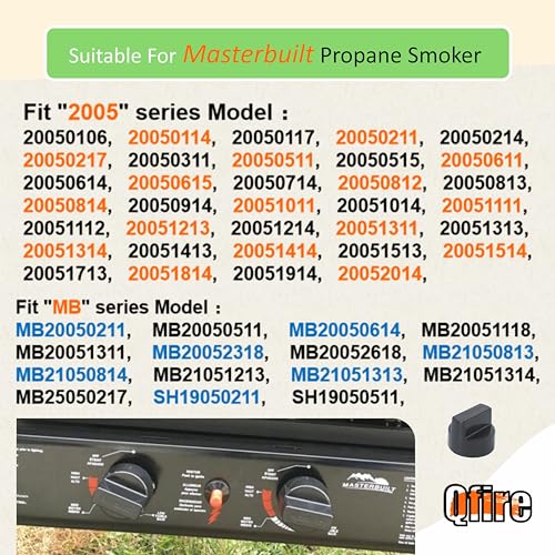 Qfire 911060014 - Control Knob Compatible with Masterbuilt 20051311 gs30d 2-Door Propane Gas Smoker - Grill Parts America