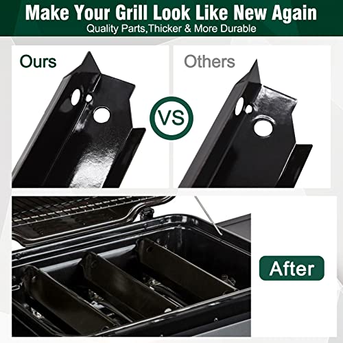 Criditpid Grill Replacement Parts for Dyna-Glo 3-Burner DGC310CNP-D, DGC310RNP-D, DGC310BNP-D Grill Models. Grill Heat Plate, Heat Shields, Burner Cover for Dyna-Glo DGC310CNP-D. - Grill Parts America