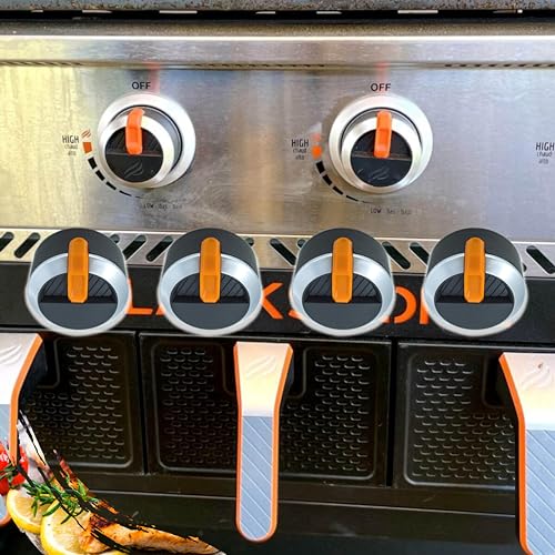 Gas Griddle Orange Knob Replacement for Blackstone Griddle Walmart Knobs,4-Pack - Grill Parts America