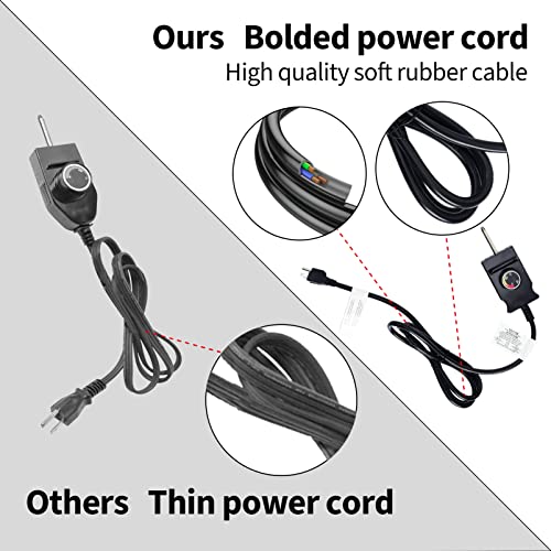 SUONA Grill Heating Element and Electric Smoker for Masterbuilt 1500 Watt Heating Element with Adjustable Thermostat Cord Controller Replacement Parts for Masterbuilt Smokers & Turkey Fryers - Grill Parts America