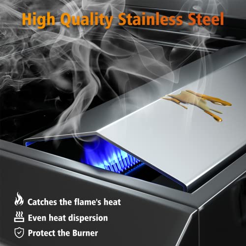 Hisencn Heat Plates for Home Depot Nexgrill 820-0033, Fit for Cuinart CGG-306 Grill, Nex - Old 820-0015 - Old, Nex 820-001513, 13'' Stainless Steel Heat Tent Replacement Parts for Nexgrill Grill - Grill Parts America