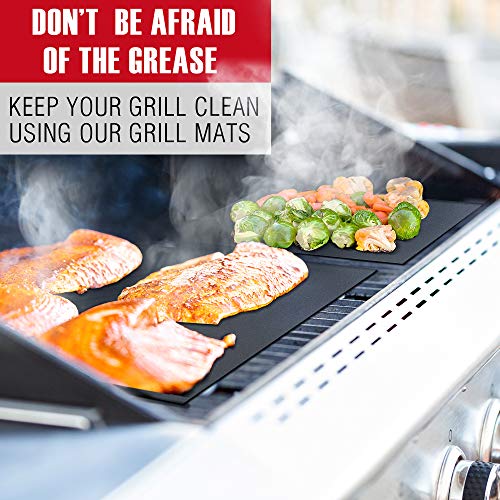 KP 3 in 1 Dream Set- Safe Grill Cleaning Kit - Bristle Free Grill Brush for Outdoor Grill w/Grill Scraper +Heavy Duty Grill Mat|Best BBQ Brush for Grill Cleaning | Grill Accessories for All Grills - Grill Parts America