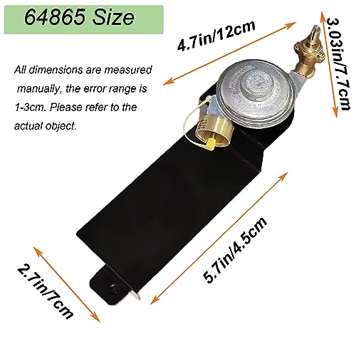 64865 Gas Grill Valve Regulator Compatible with Weber Q2000 Q2200 Series 53060001, 54060001, 54060301, 396002, 566001, 566002 Gas Grill, Replacement Valve Regulator Assembly for Weber Grills - Grill Parts America