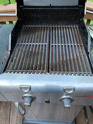 SafBbcue Cast Iron Cooking Grates and Infrared Emitter Replacement for Charbroil Infrared Grills 463241013 463243812 463246909 463262210 463270610 463273614 466241013 466247110 - Grill Parts America